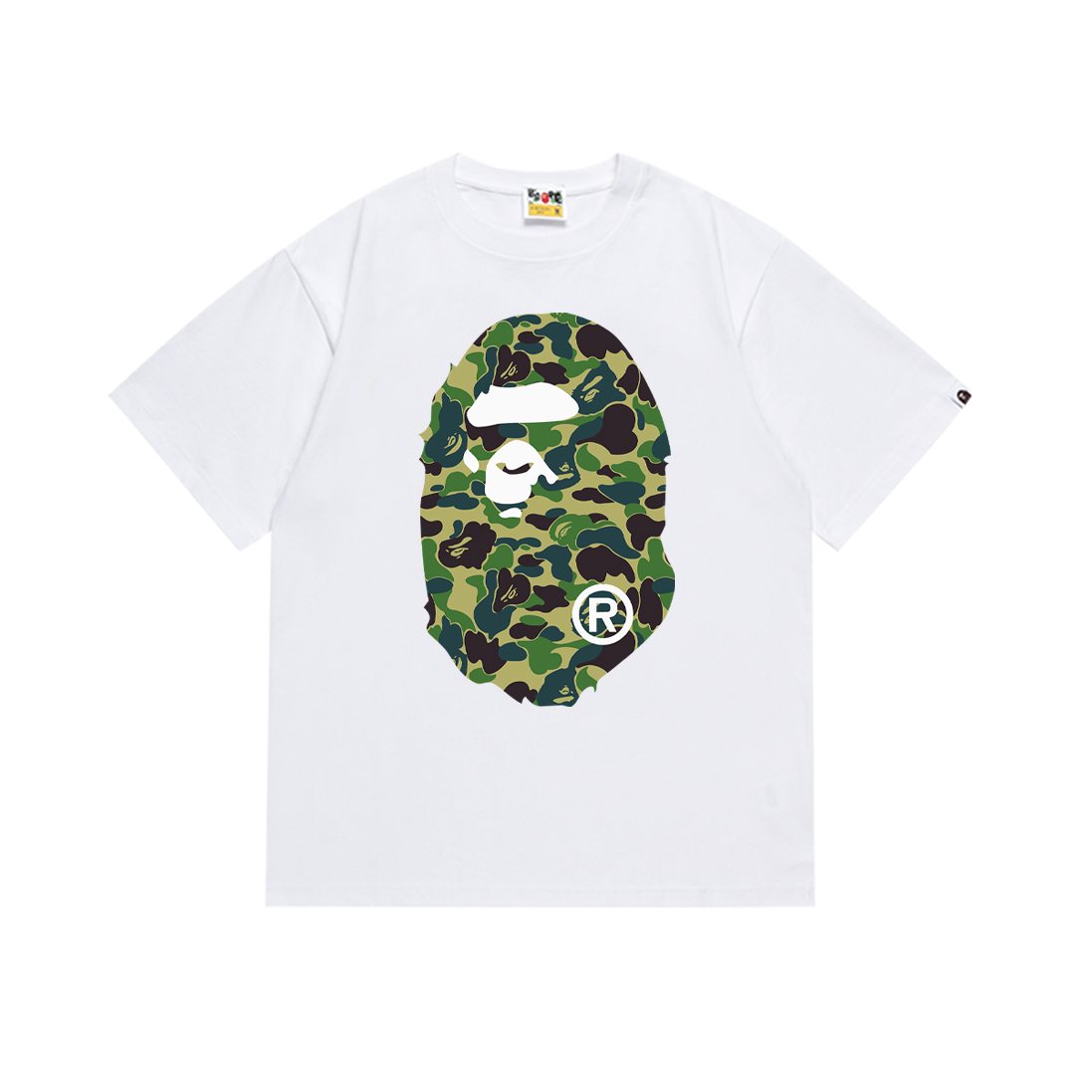 BAPE Camouflage Ape-Head Graphic Short-Sleeve T-Shirt — front