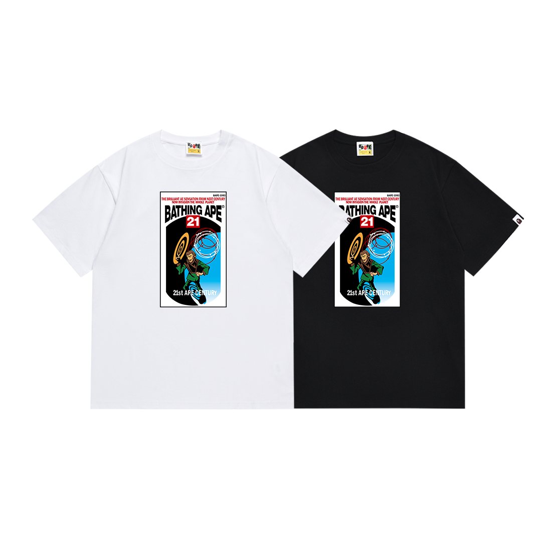 BAPE 21 Poster Graphic T-Shirt — comparison