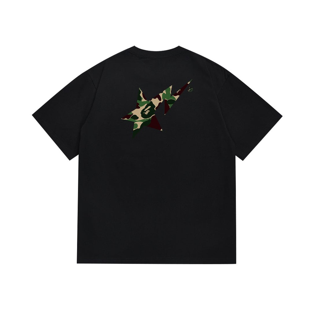 BAPE Green Camo Star Graphic T-Shirt — back