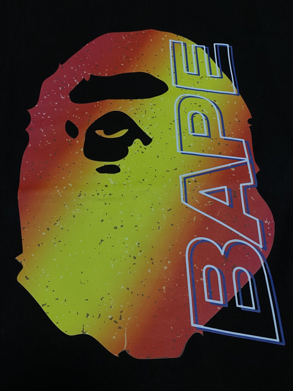 BAPE Gradient Ape Head Graphic T-Shirt — detail