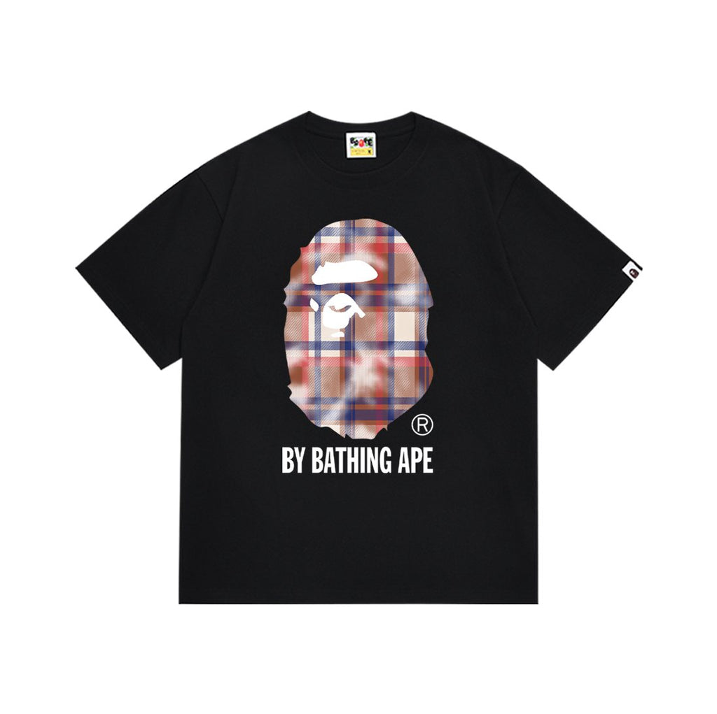 BAPE Plaid Graphic Short-Sleeve T-Shirt — hero