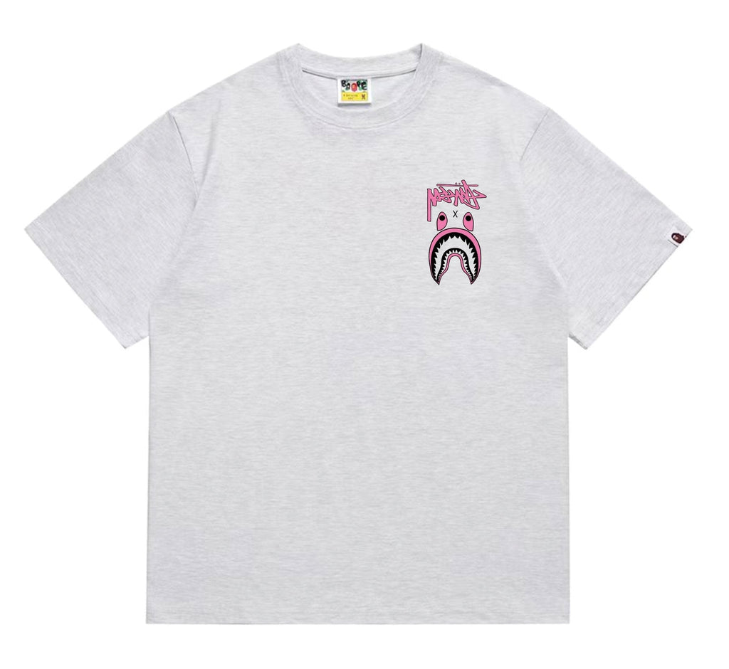 BAPE Contrast Shark Wordmark Graphic T-Shirt — front