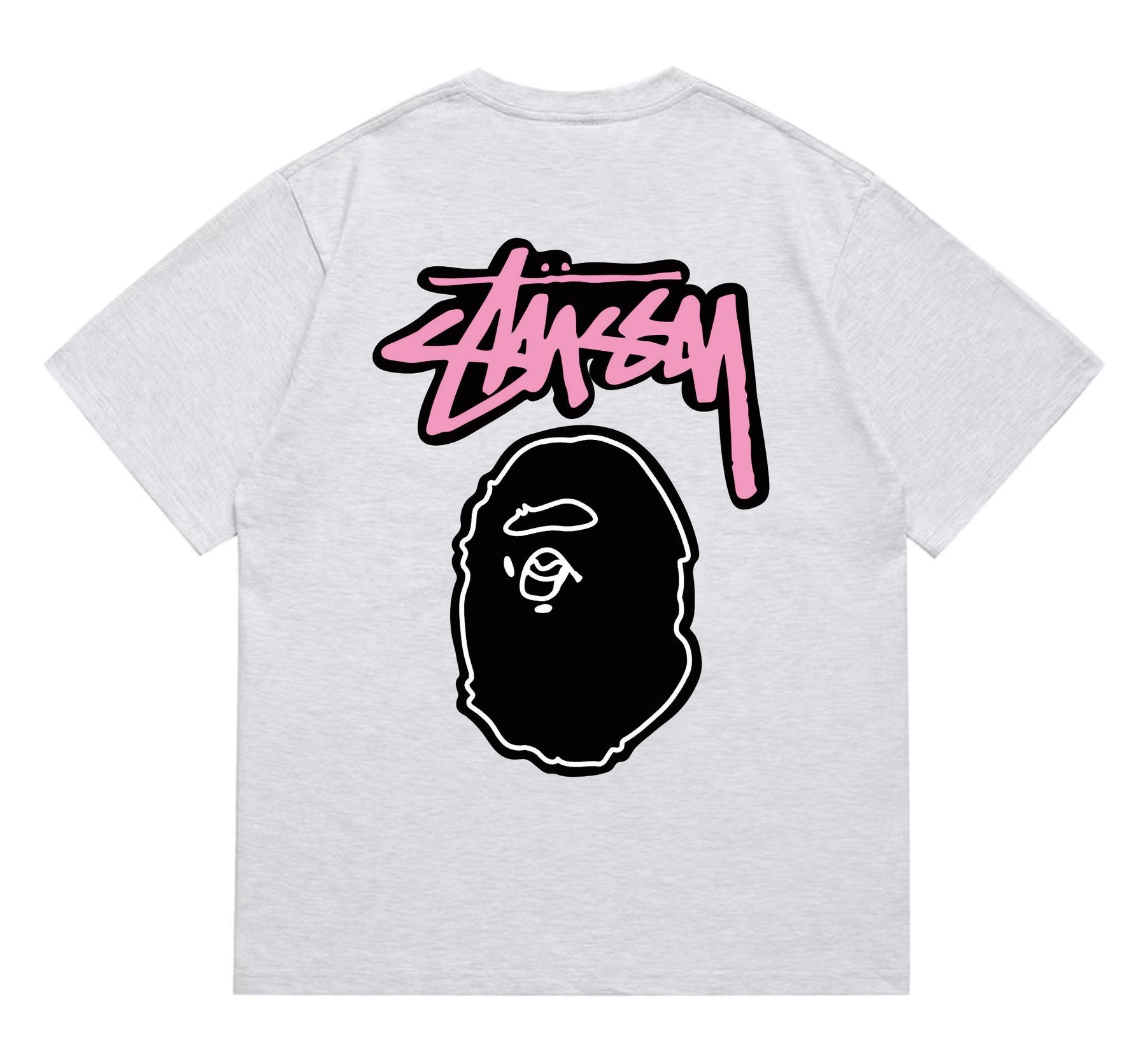 BAPE Dark-Face Graffiti Graphic T-Shirt — back