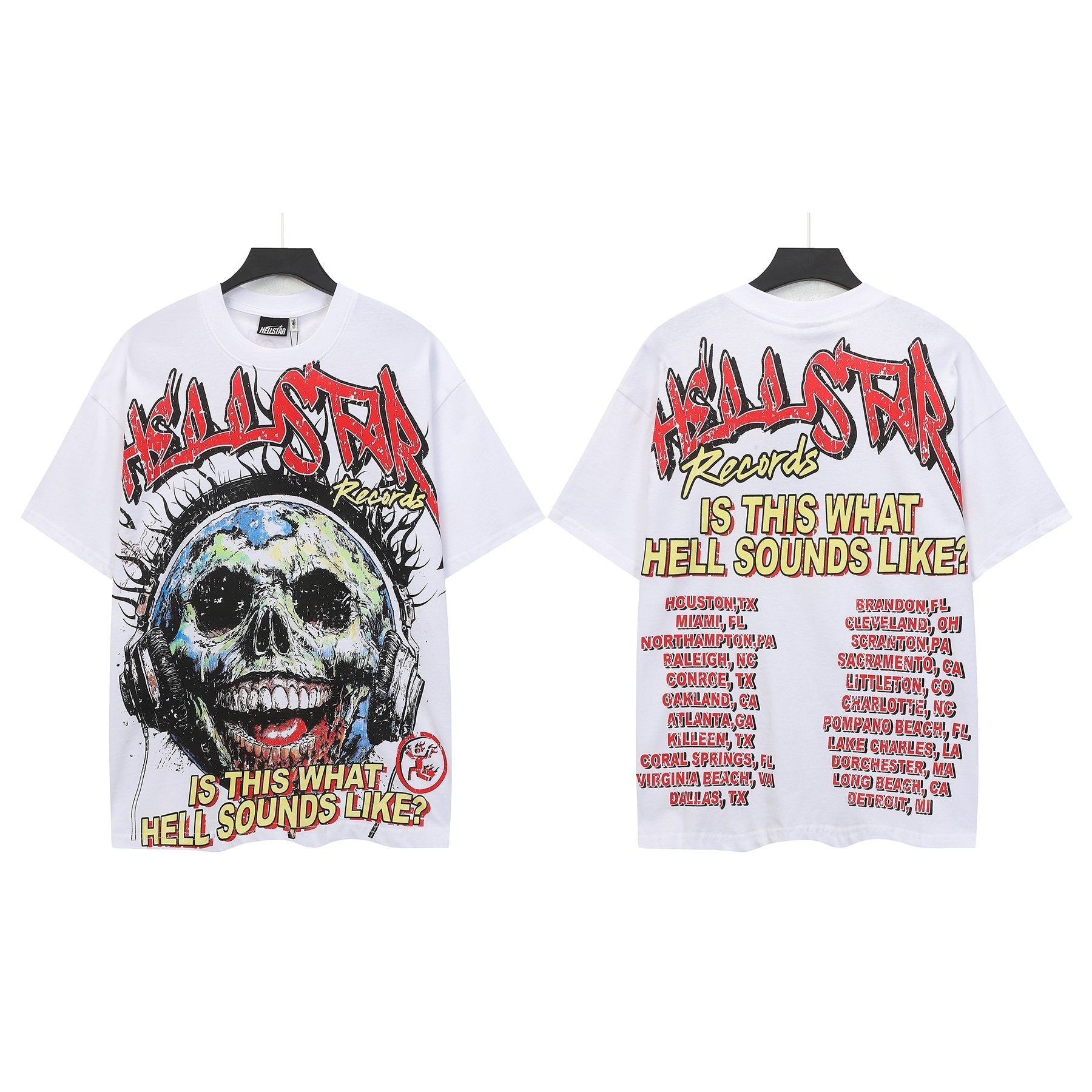 Hellstar Skull Records Graphic T-Shirt — hero