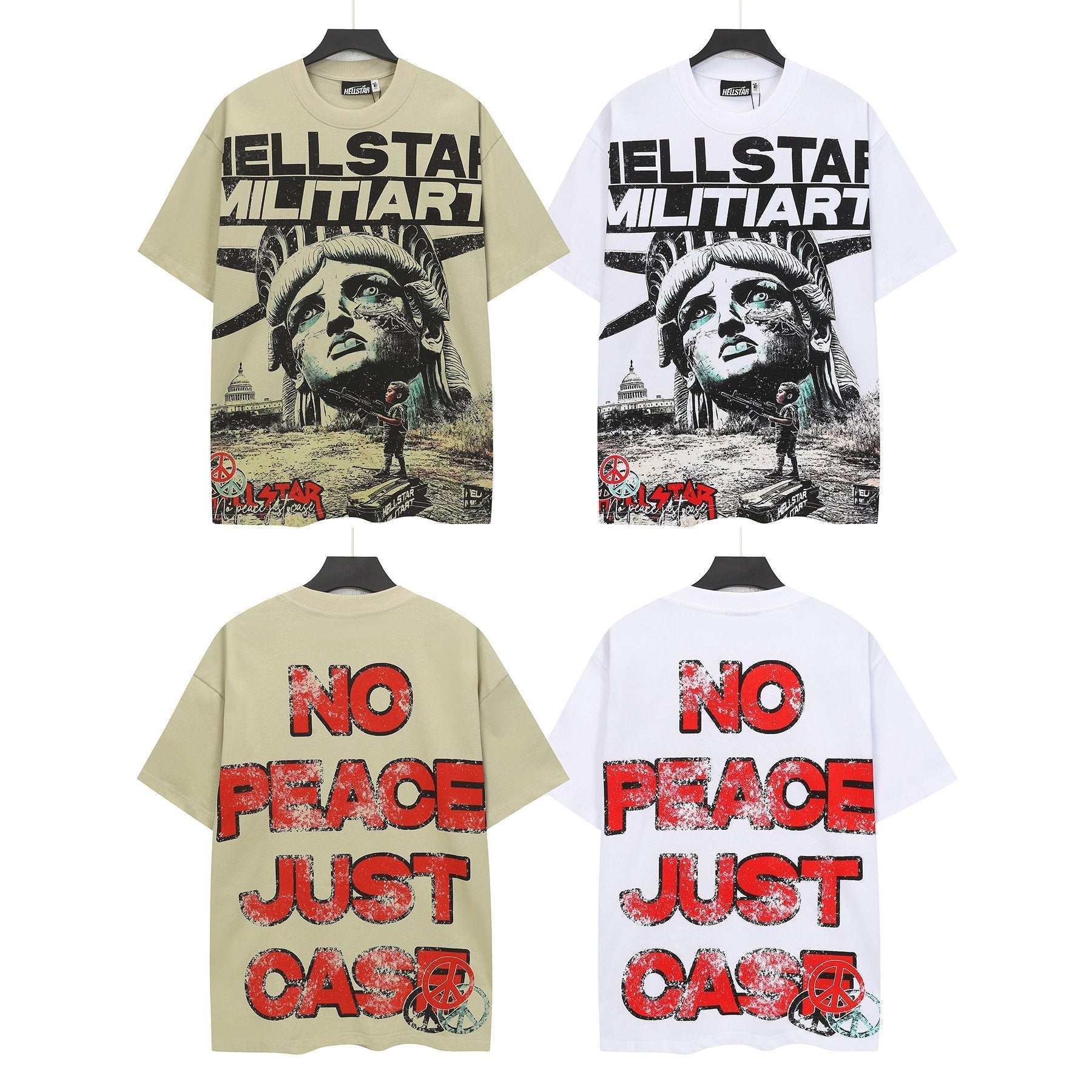 Hellstar Statue Graphic Short-Sleeve T-Shirt — comparison