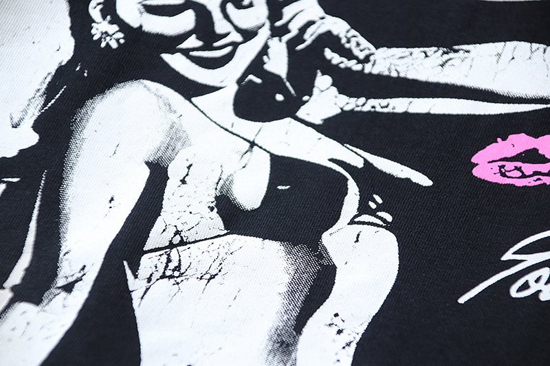 Hellstar Black Front and Back Graphic T-Shirt — detail
