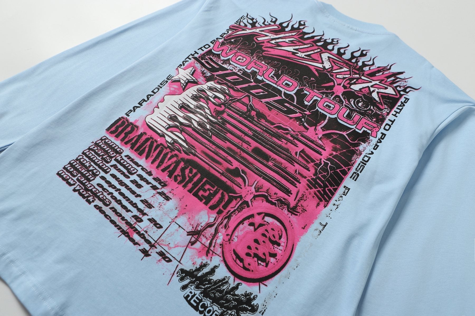 Helistar World Tour Graphic Long-Sleeve T-Shirt — detail