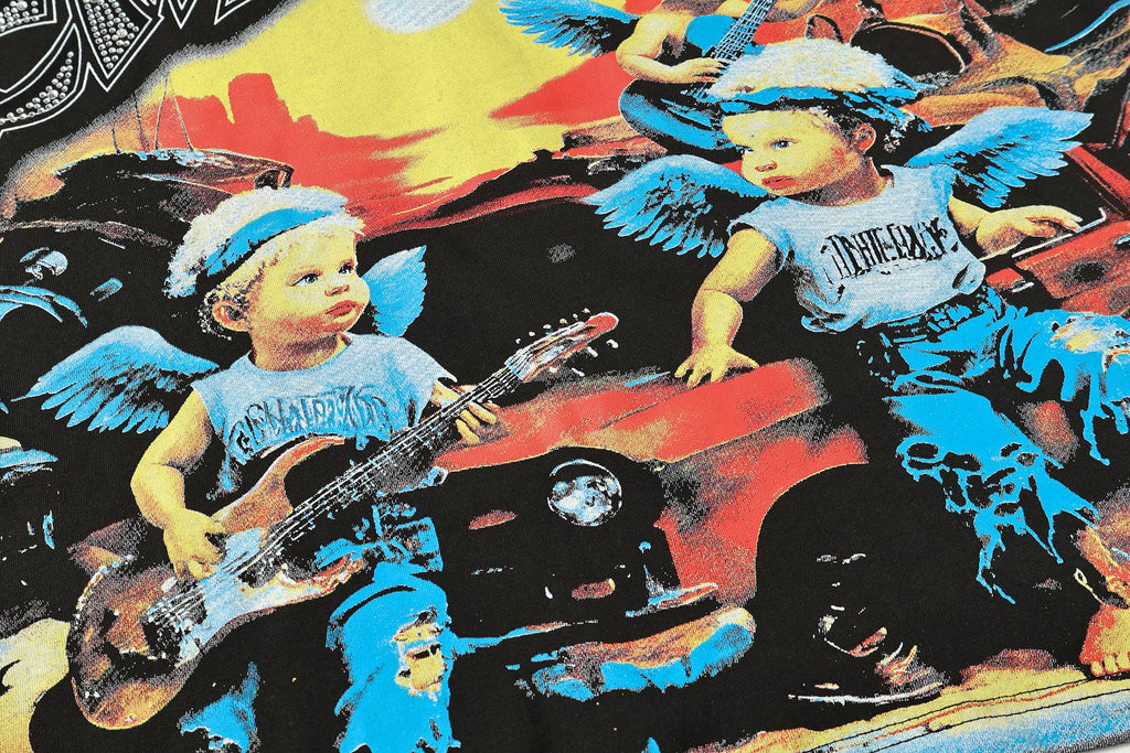 MIXED EMOTION Heat-Pressed Graphic T-Shirt — detail