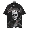 Godspeed Fortis Fortuna Washed Black Graphic T-Shirt — hero