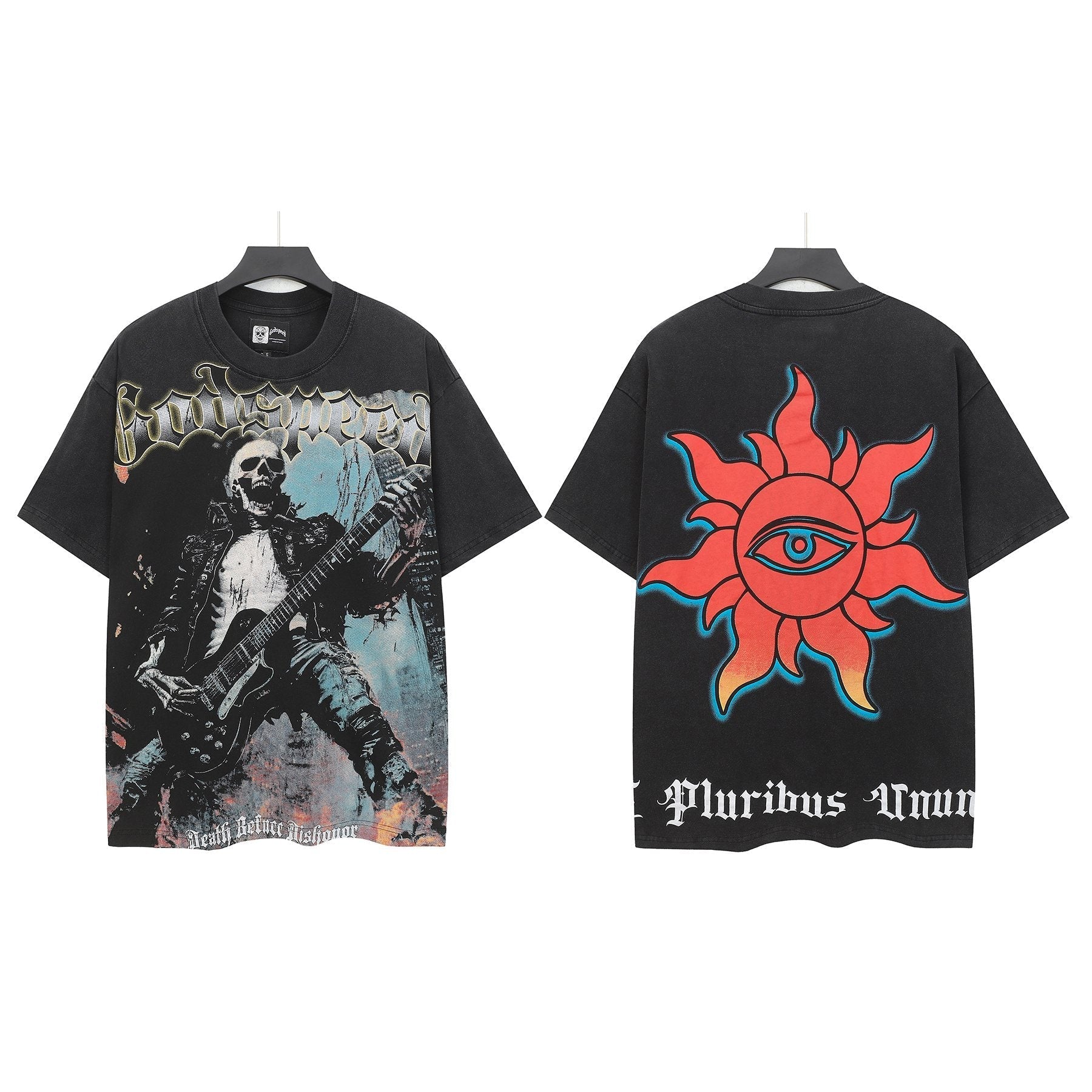 Godspeed Death Before Dishonor Graphic T-Shirt — hero