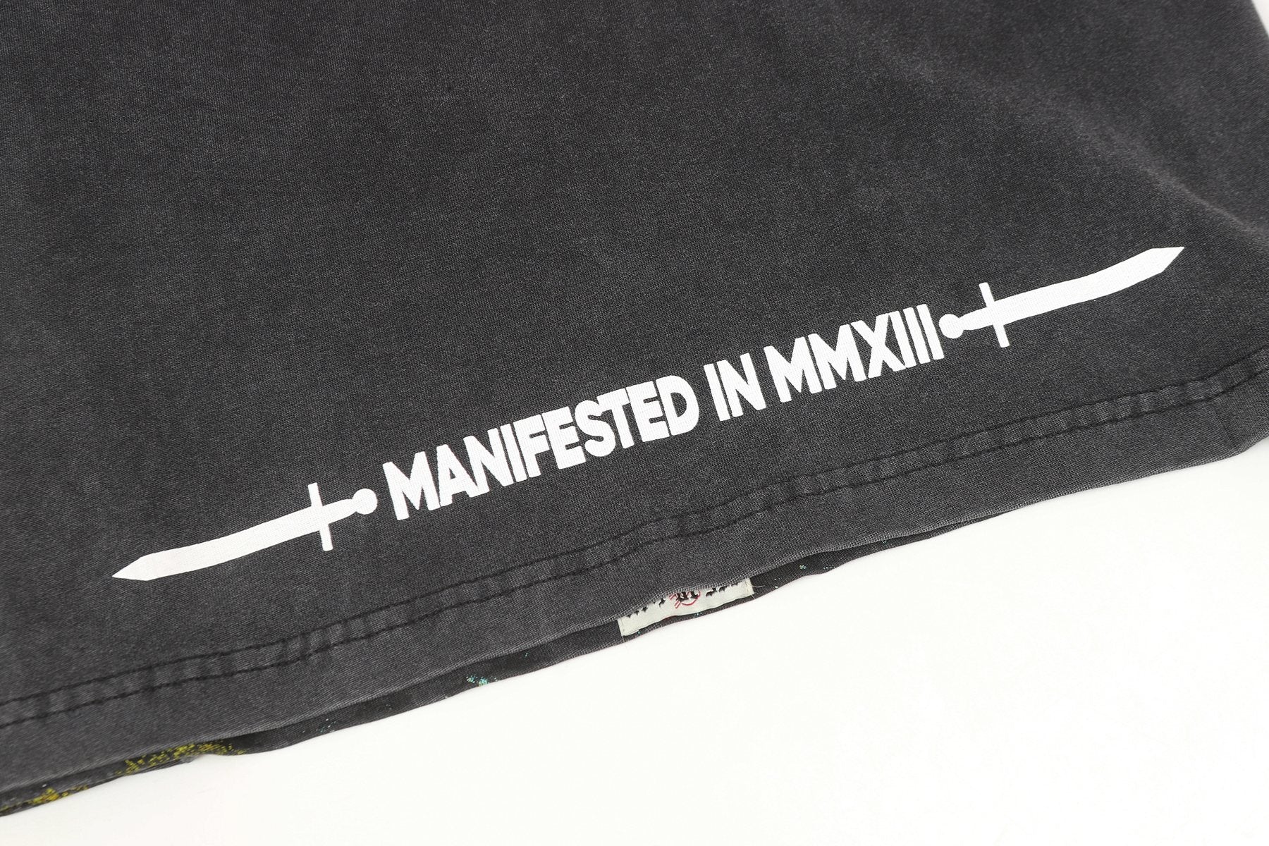 Godspeed Skeleton Graphic Washed Black T-Shirt — detail