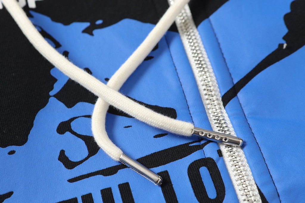 THAT'S A AWFUL LOT OF COUGH SYRUP Rising Star Graphic Zip Hoodie & Sweatpants Matching Set — detail
