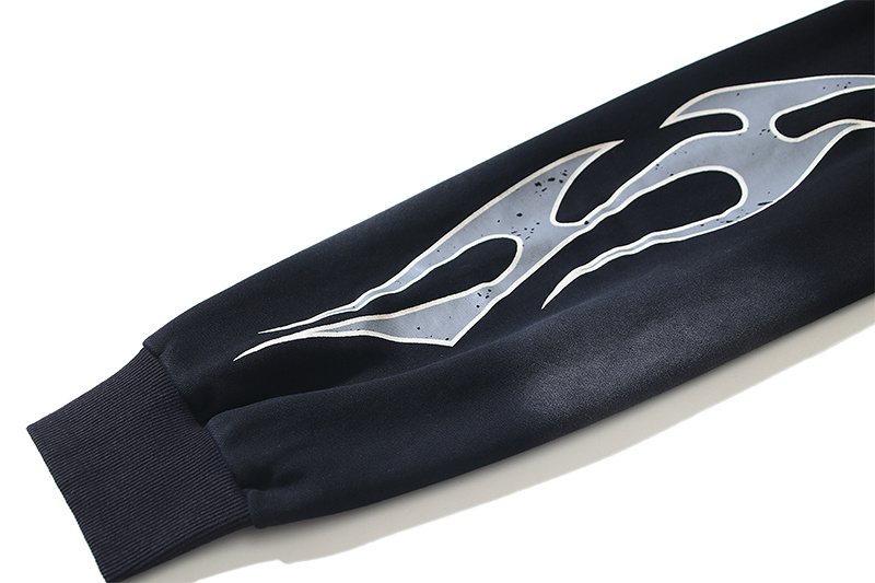Hellstar Washed Black Graphic Hoodie — detail