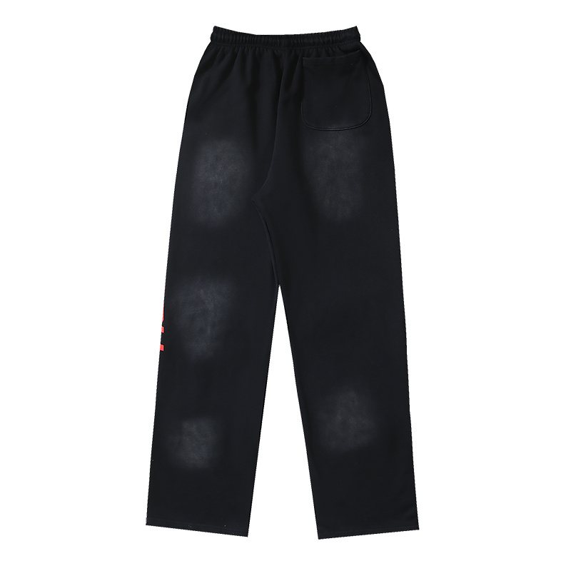 Hellstar Washed Black Graphic Sweatpants — back