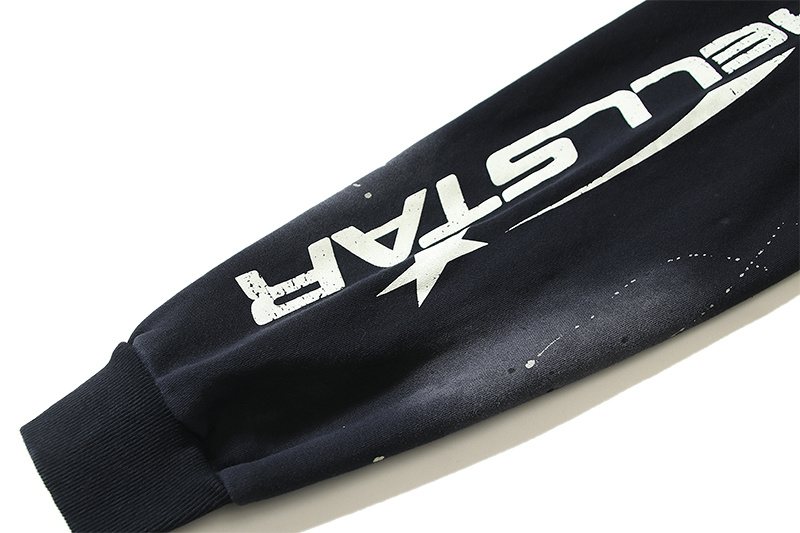 Hellstar Paint-Splatter Zip-Up Hoodie — detail