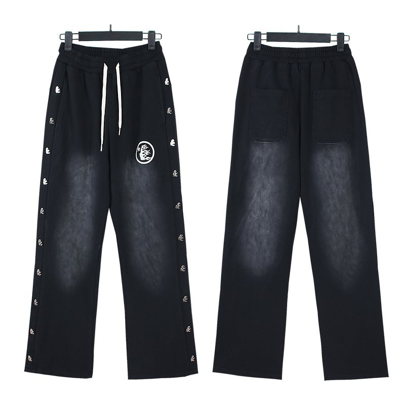 Hellstar Flame Logo Washed Sweatpants — hero