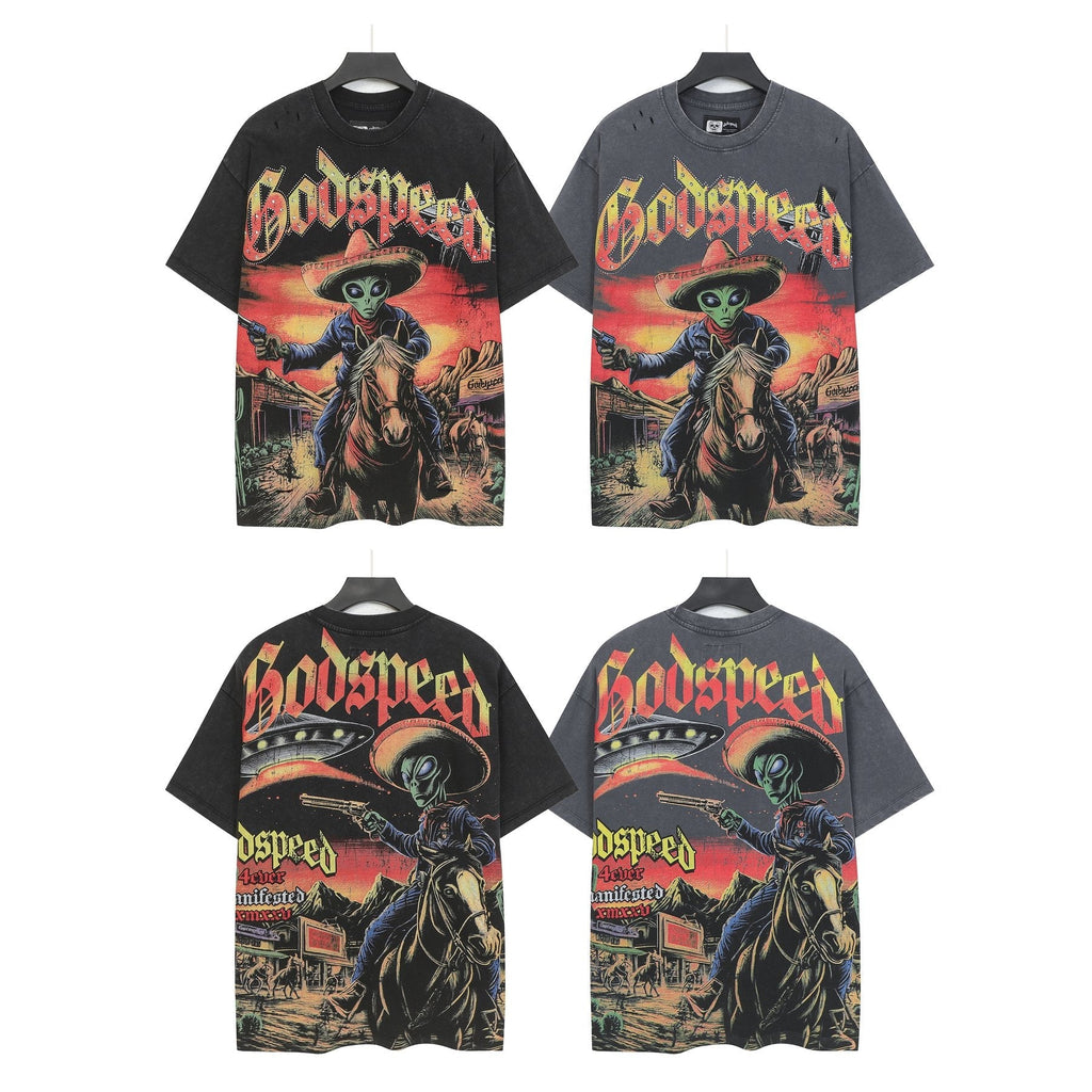 Godspeed Alien Cowboy Graphic T-Shirt — comparison