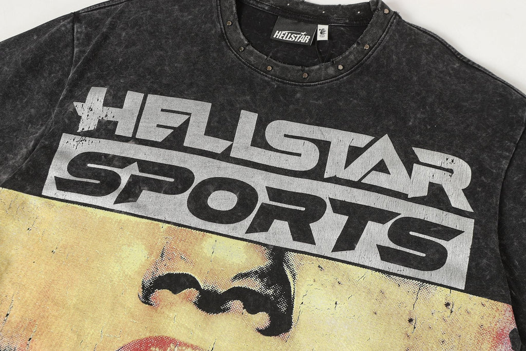 Hellstar Sports 88 Washed Graphic T-Shirt — detail