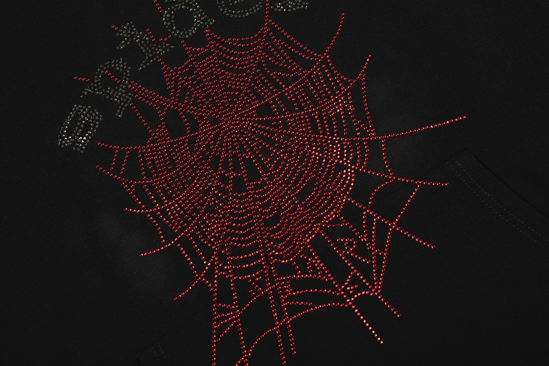 Sp5der Spider Web Graphic Hoodie & Sweatpants Set — detail