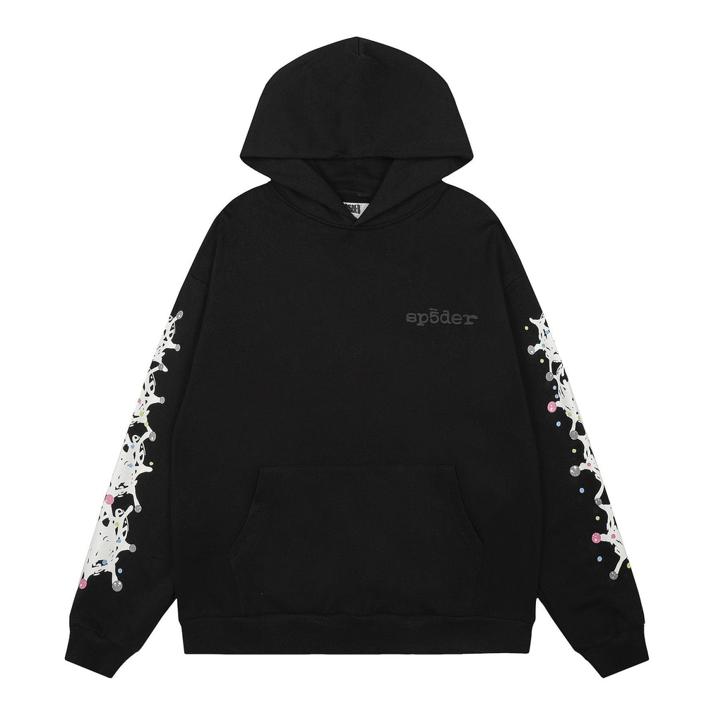 Sp5der Black Splatter Graphic Matching Set — front