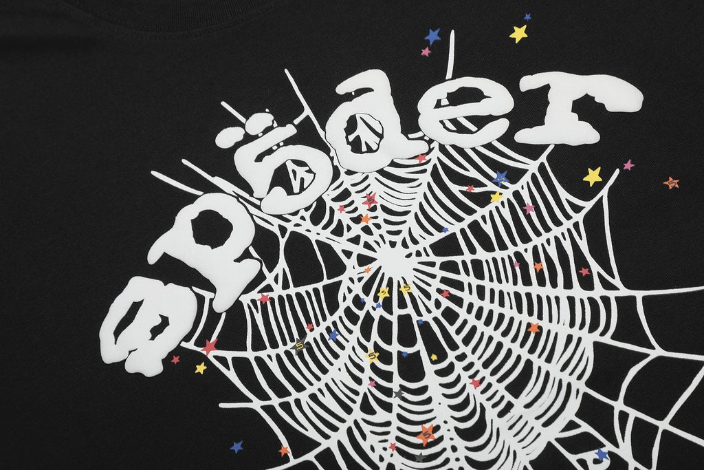 Sp5der Spiderweb Graphic Short-Sleeve T-Shirt — detail