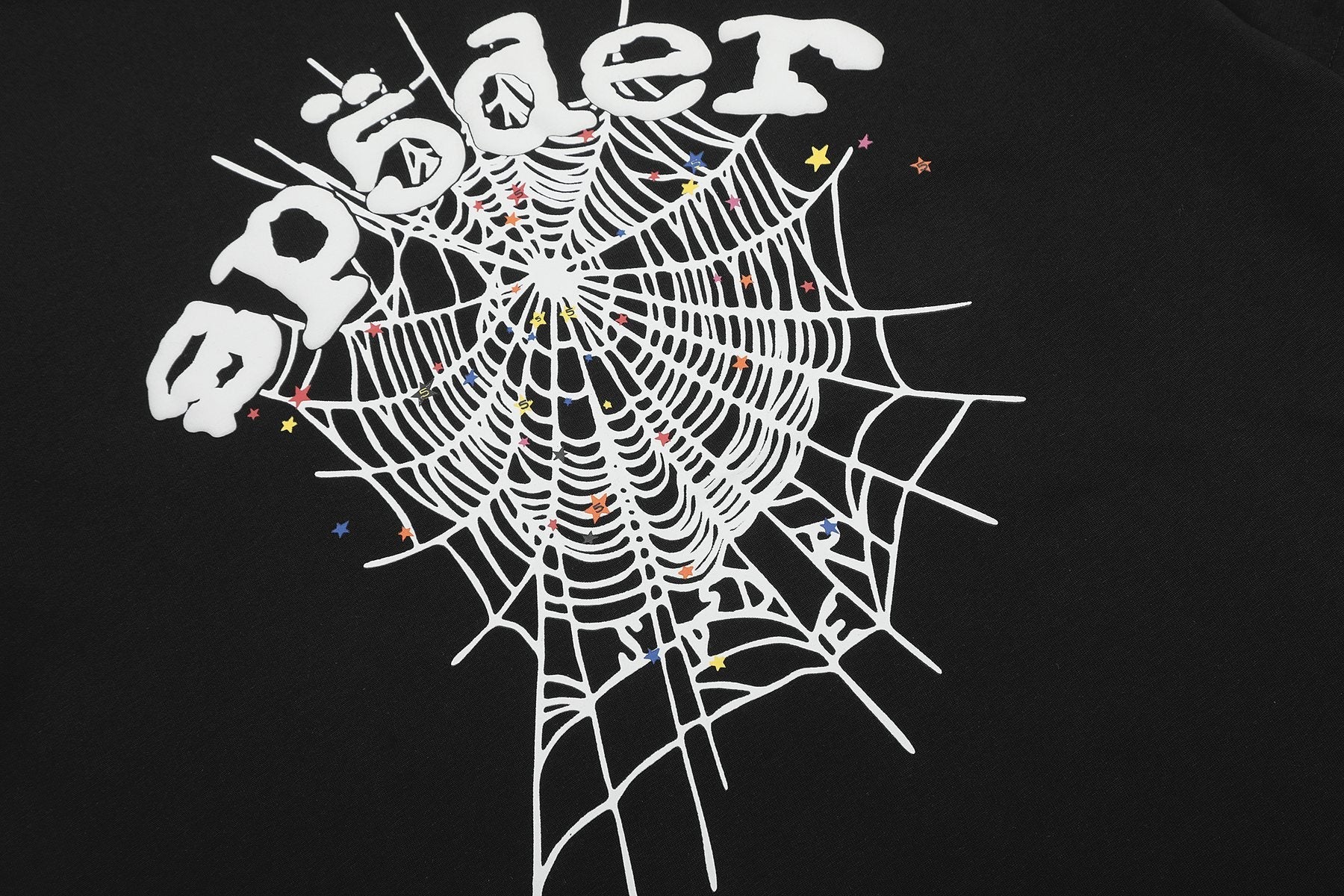 Sp5der Spiderweb Graphic Short-Sleeve T-Shirt — detail