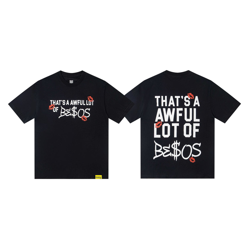 THAT'S A AWFUL LOT OF COUGH SYRUP Black Graphic Short-Sleeve T-Shirt — hero