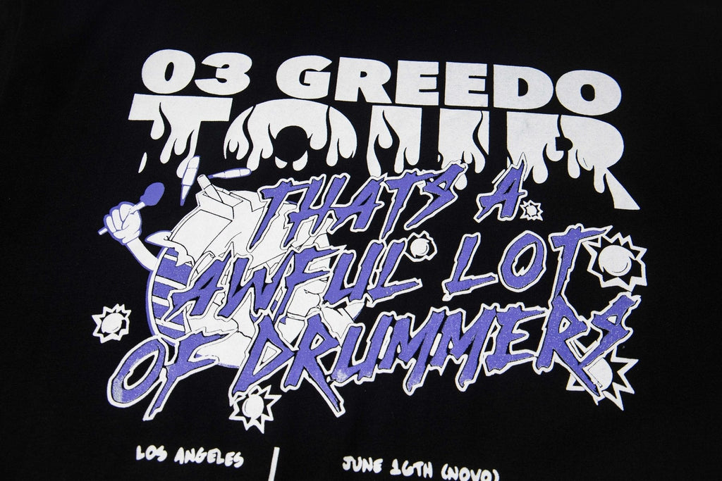 THAT'S A AWFUL LOT OF COUGH SYRUP Portrait Tour Graphic T-Shirt — detail