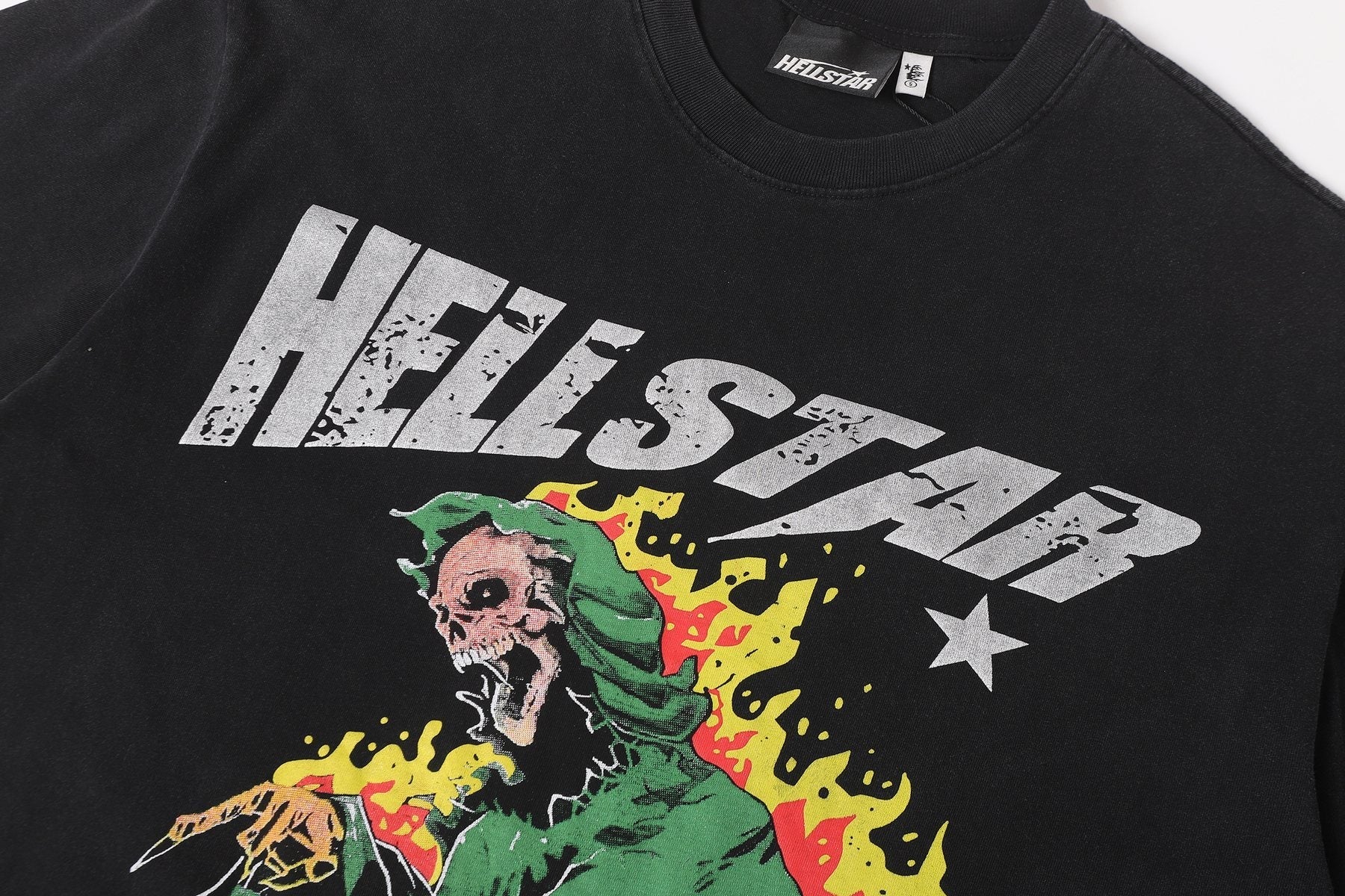 Hellstar Reaper Cross Graphic T-Shirt — detail