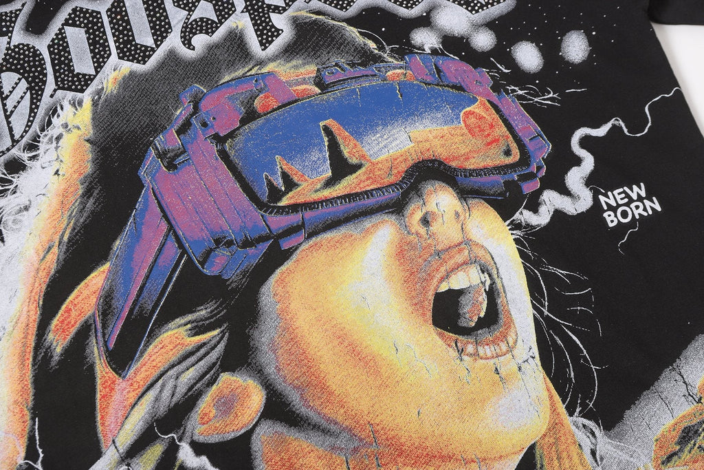 Godspeed New Born Rhinestone Graphic T-Shirt — detail