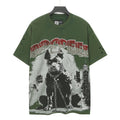 Godspeed Dog Graphic Distressed Sleeve T-Shirt — front