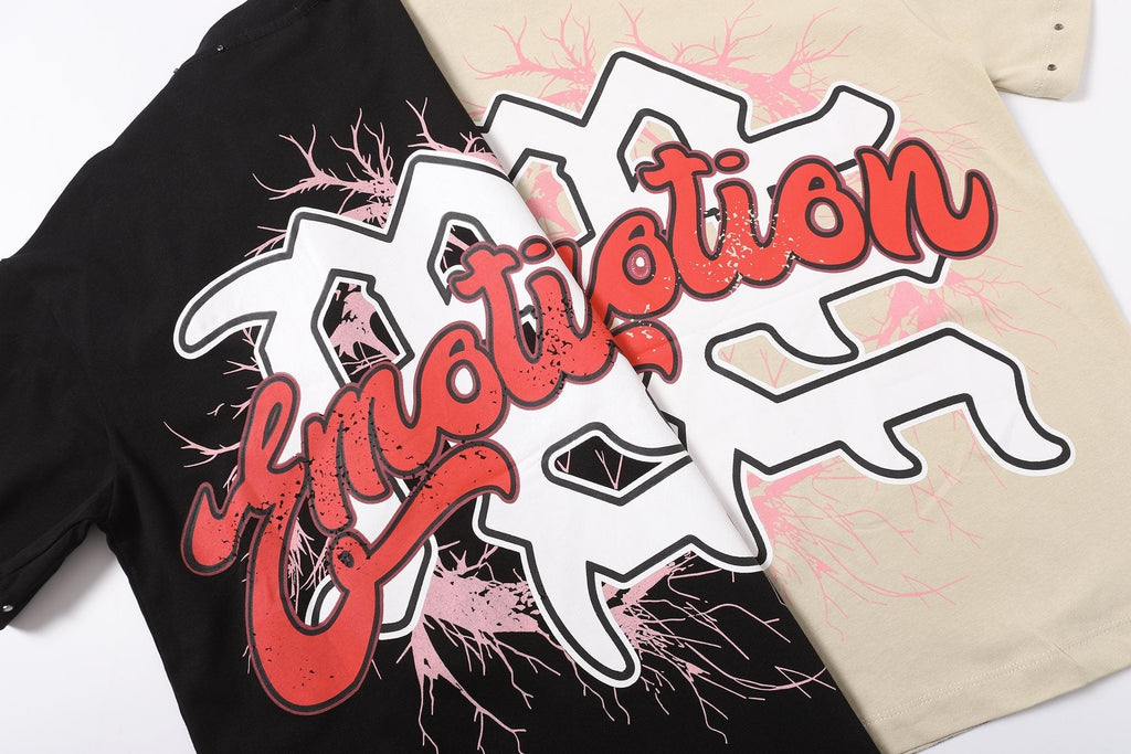 MIXED EMOTION Statue Graphic Short-Sleeve T-Shirt — comparison