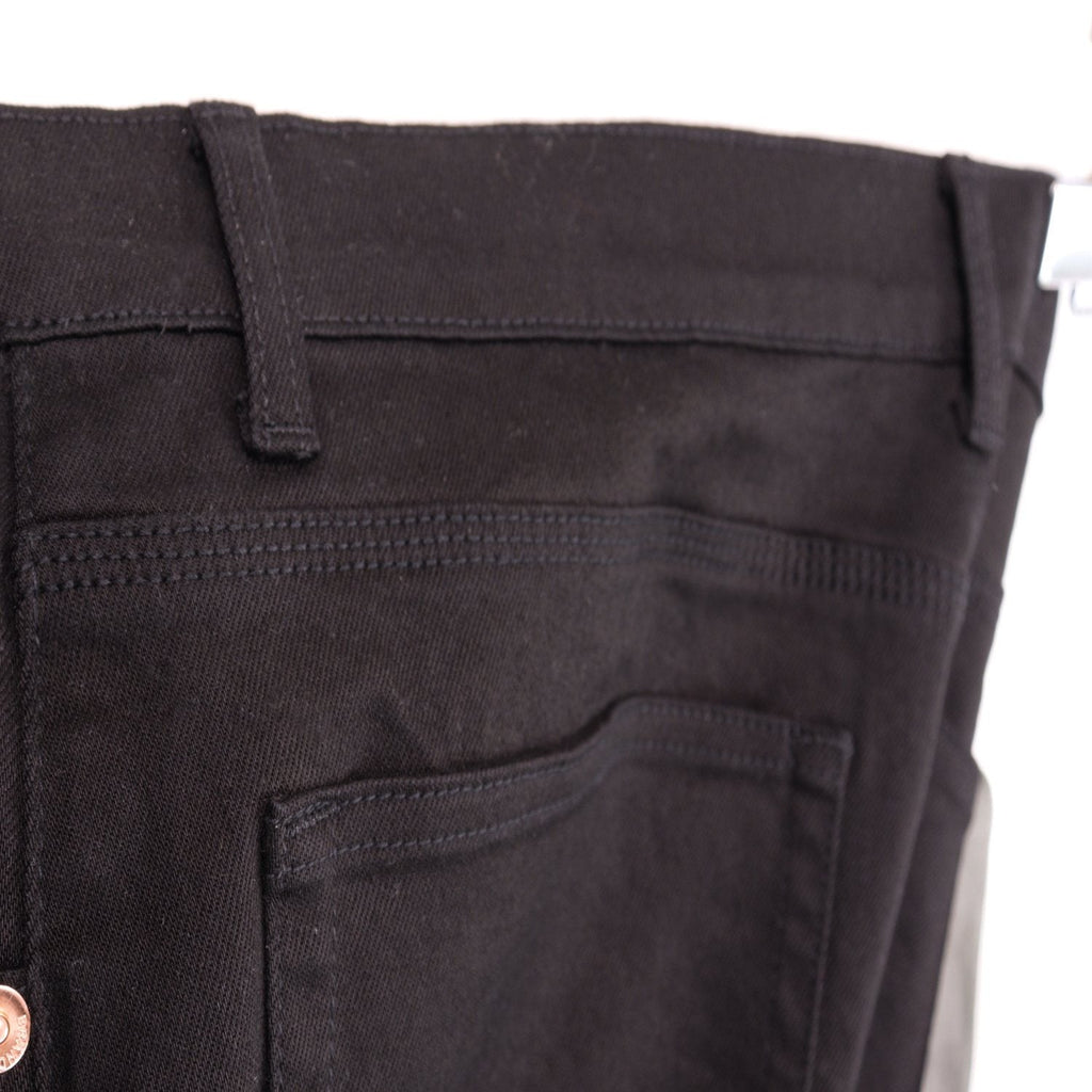 Purple Brand Washed Black Distressed Jeans — detail