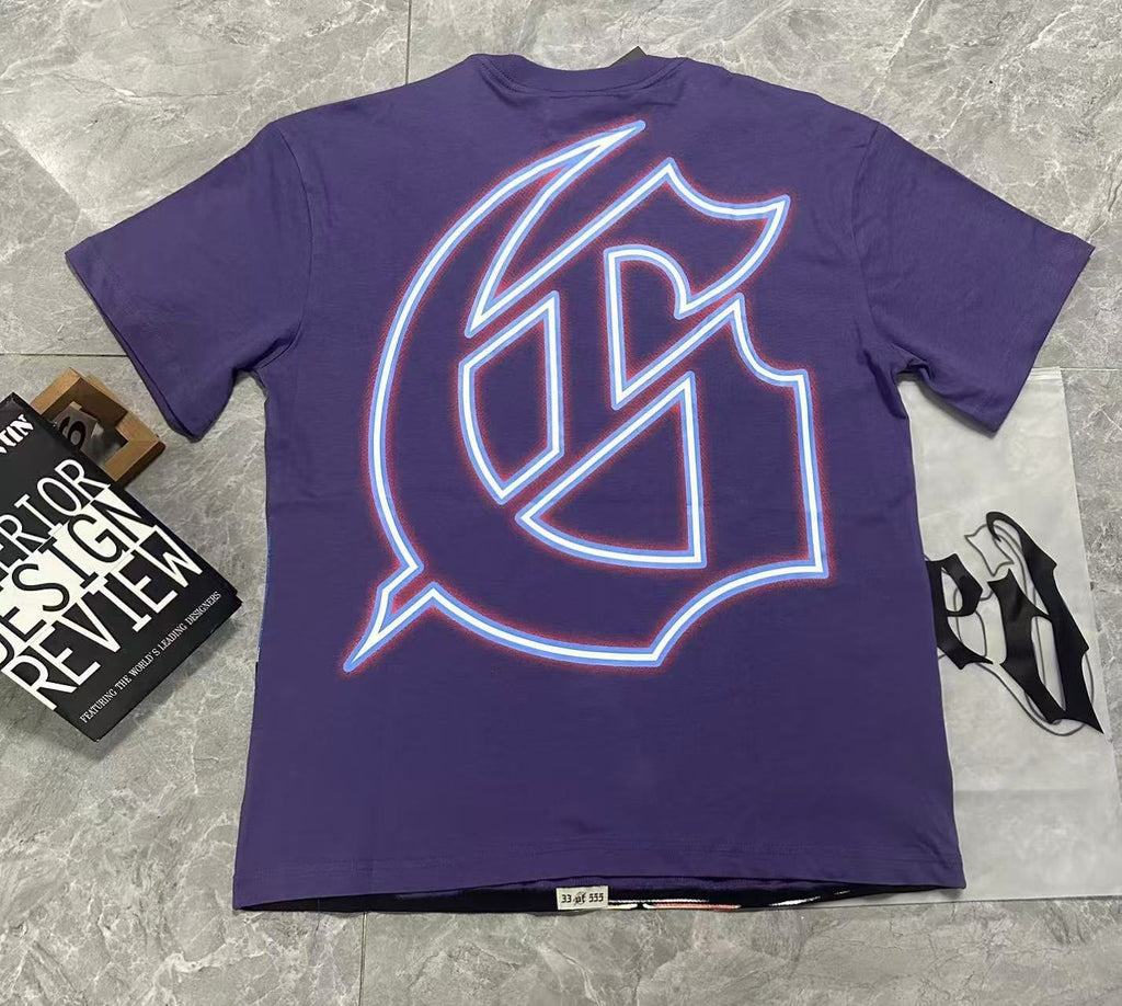 Godspeed Purple Washed Rock Graphic T-Shirt — back
