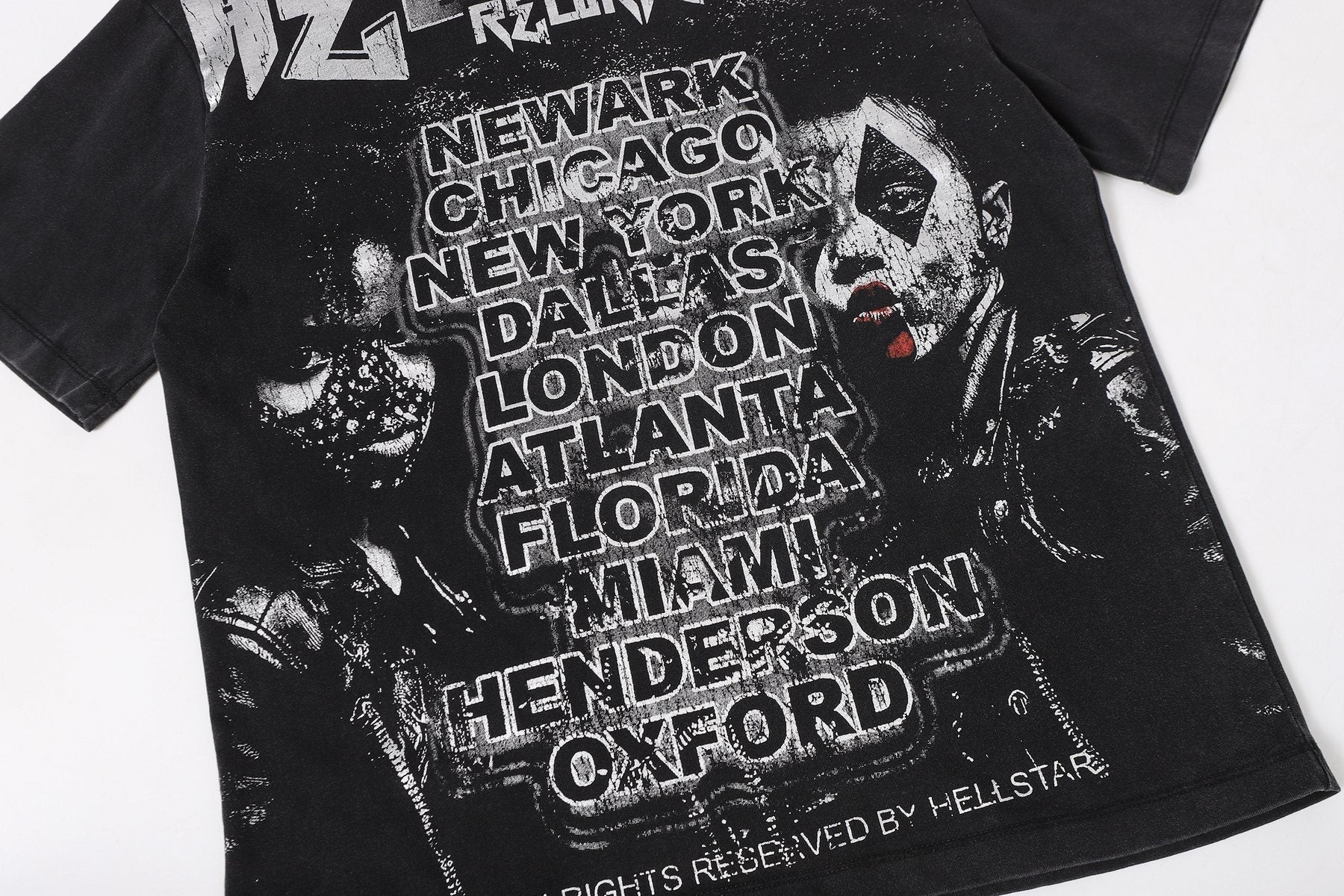 Hellstar Distressed Graphic T-Shirt — detail