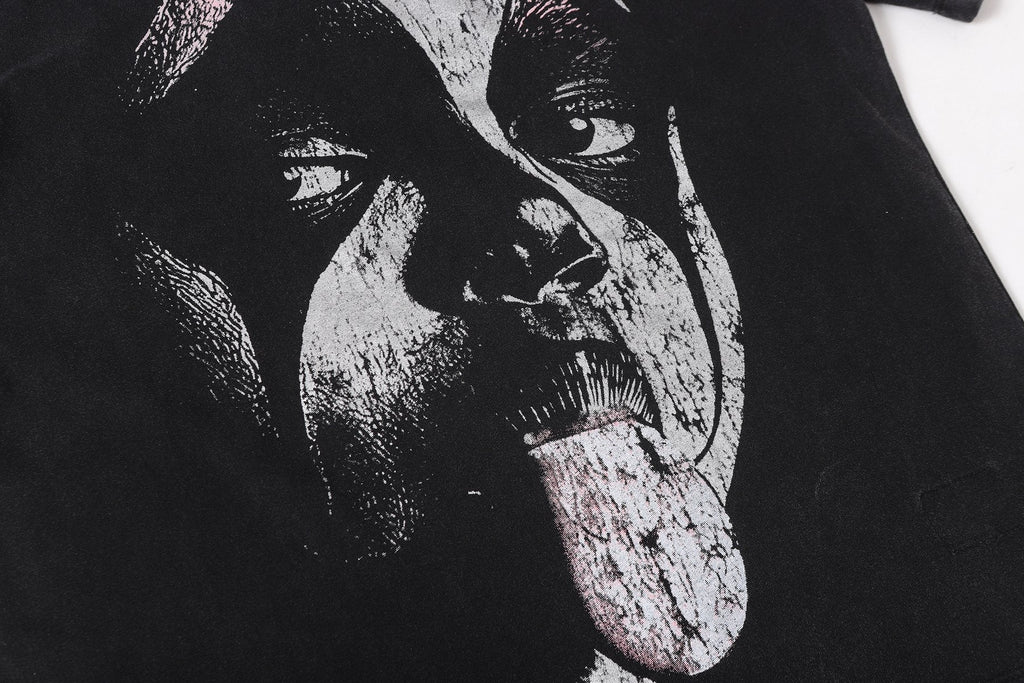 Hellstar Distressed Graphic T-Shirt — detail