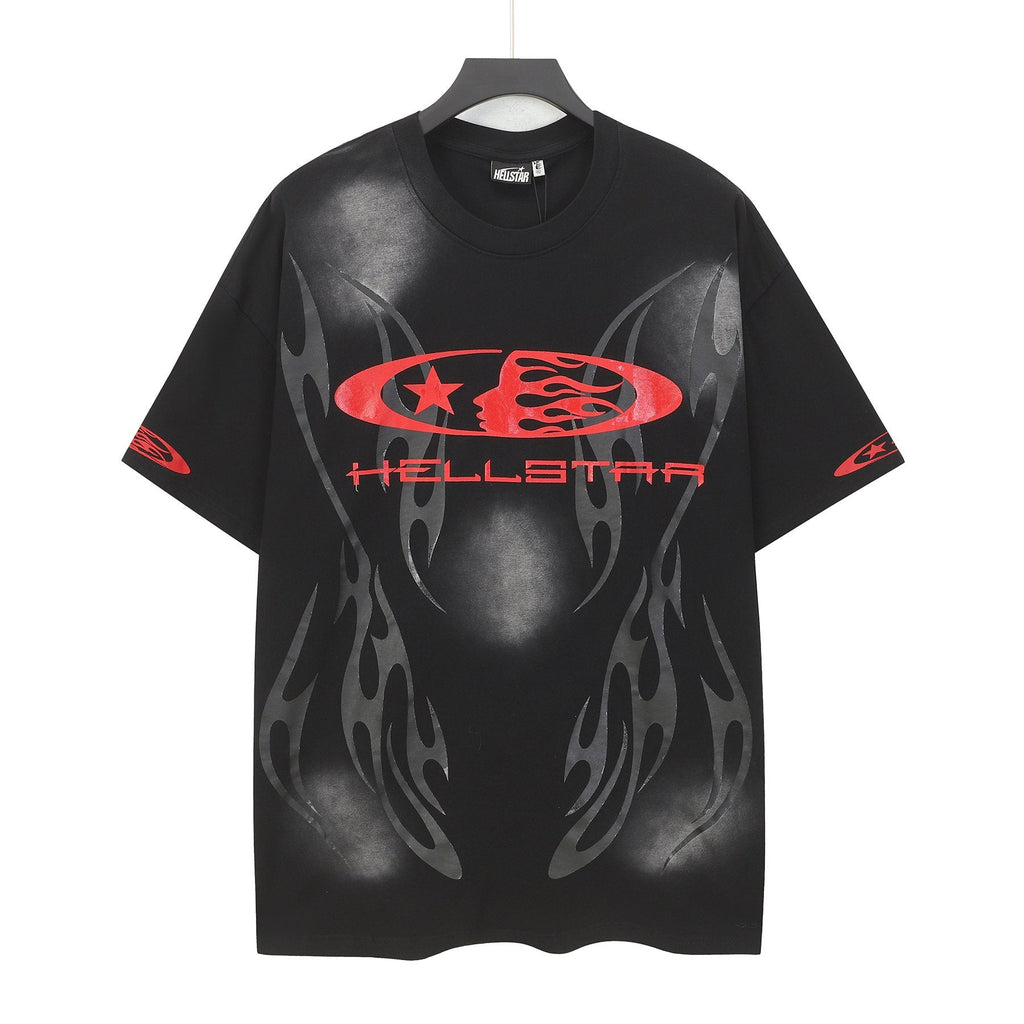Hellstar Red and Gray Graphic T-Shirt — hero