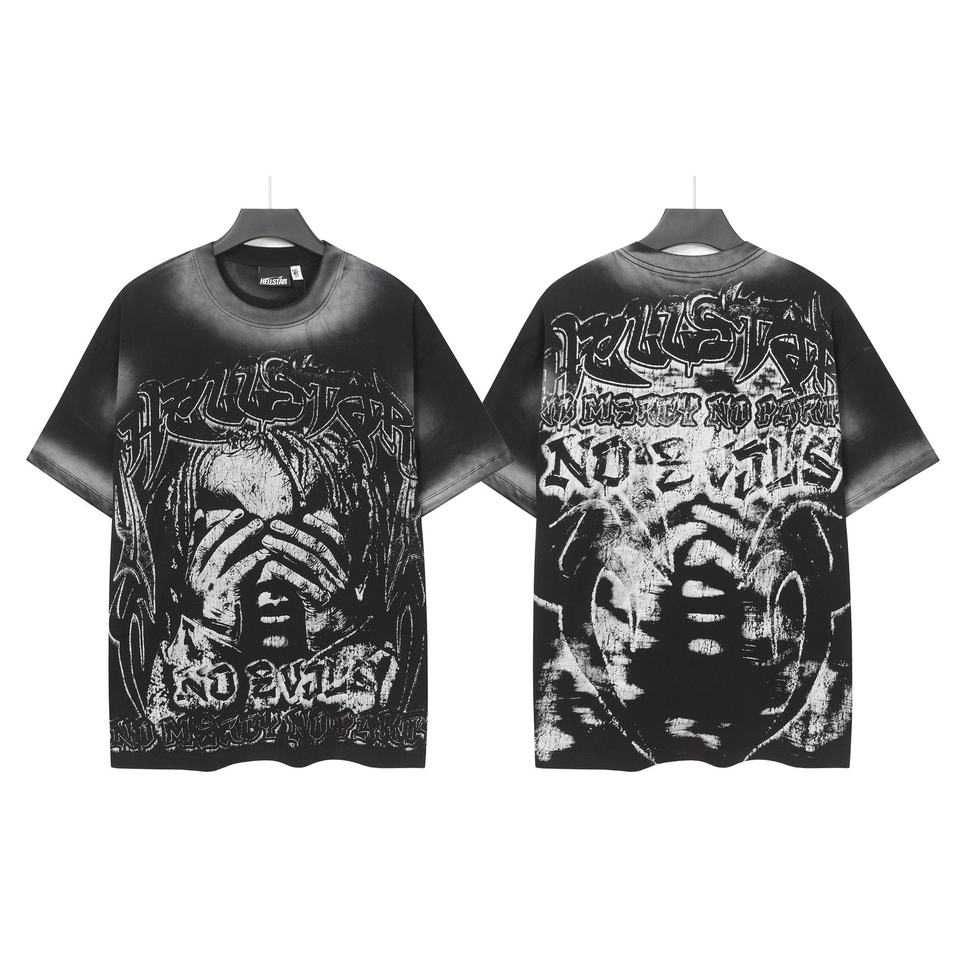 Hellstar No Evil Distressed Graphic T-Shirt — hero