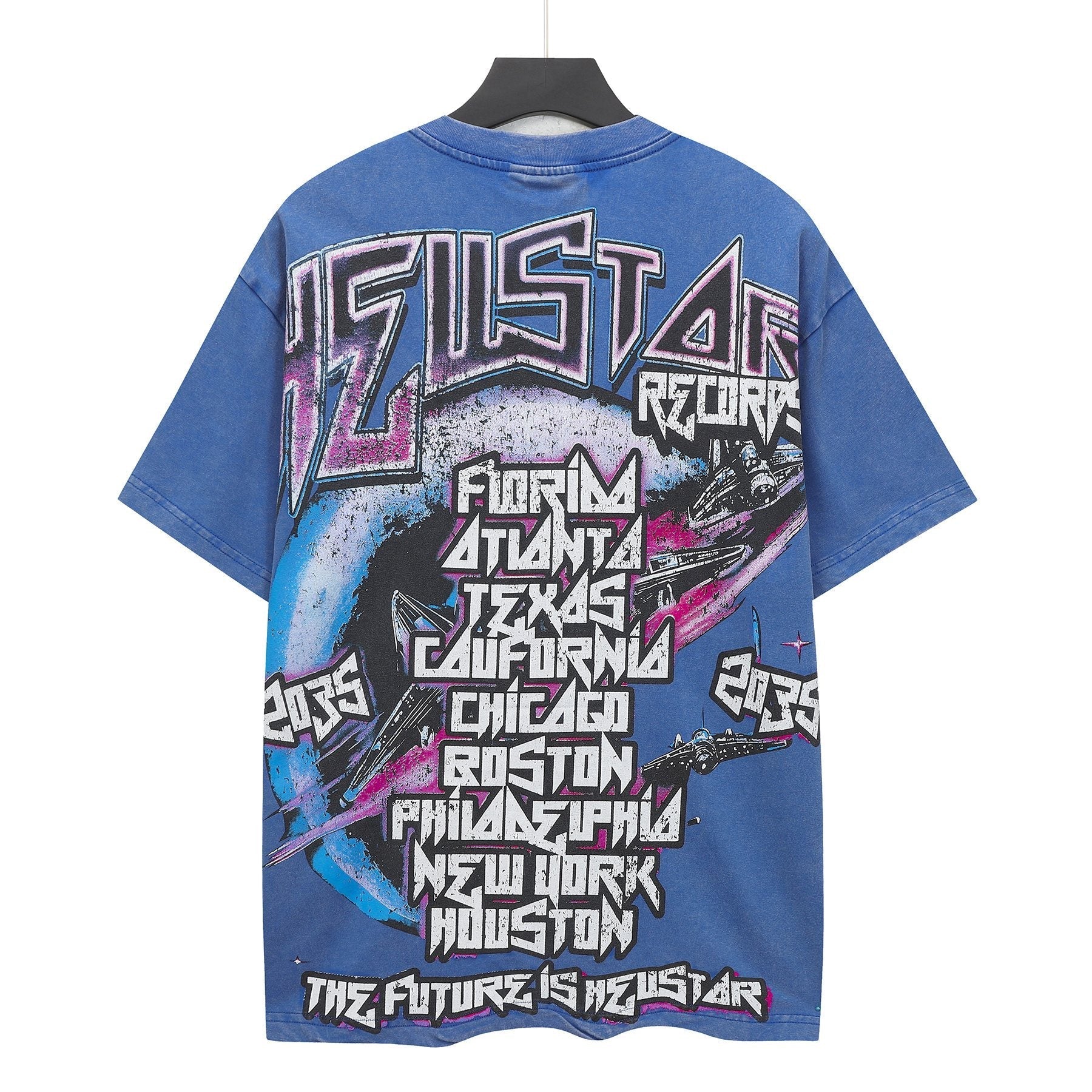 Hellstar Futuristic Face Graphic T-Shirt — back