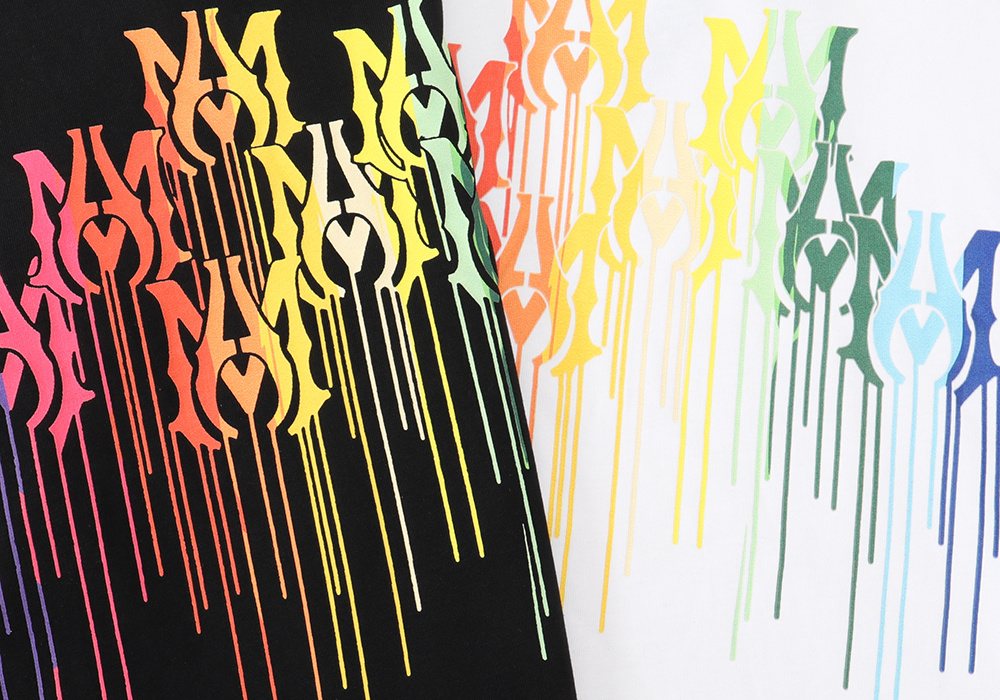 AMIRI Rainbow Drip Graphic T-Shirt — detail