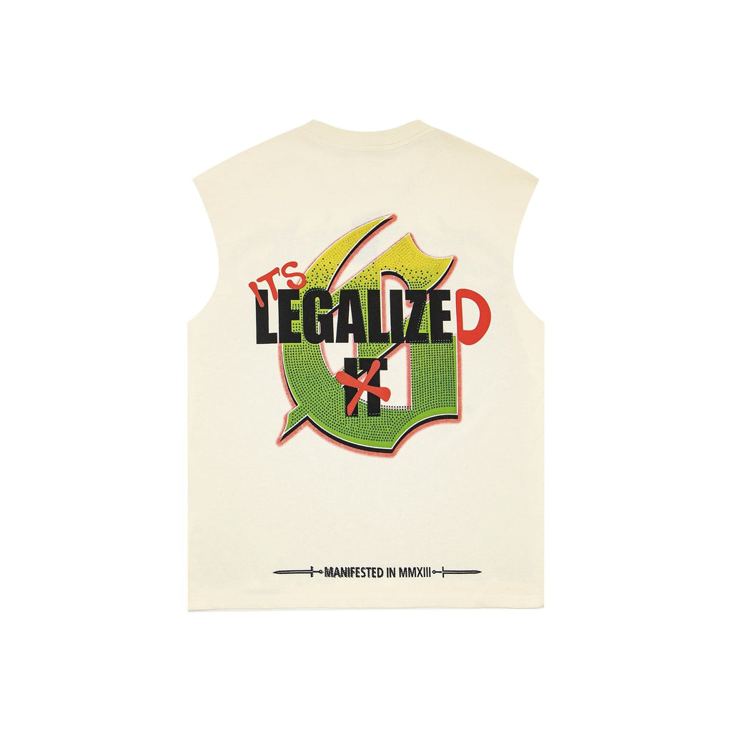Godspeed Legalized Panther Graphic Sleeveless T-Shirt — back