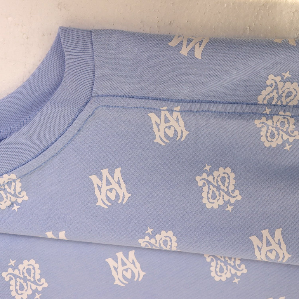 AMIRI Ornamental All-Over Graphic Short-Sleeve T-Shirt — detail