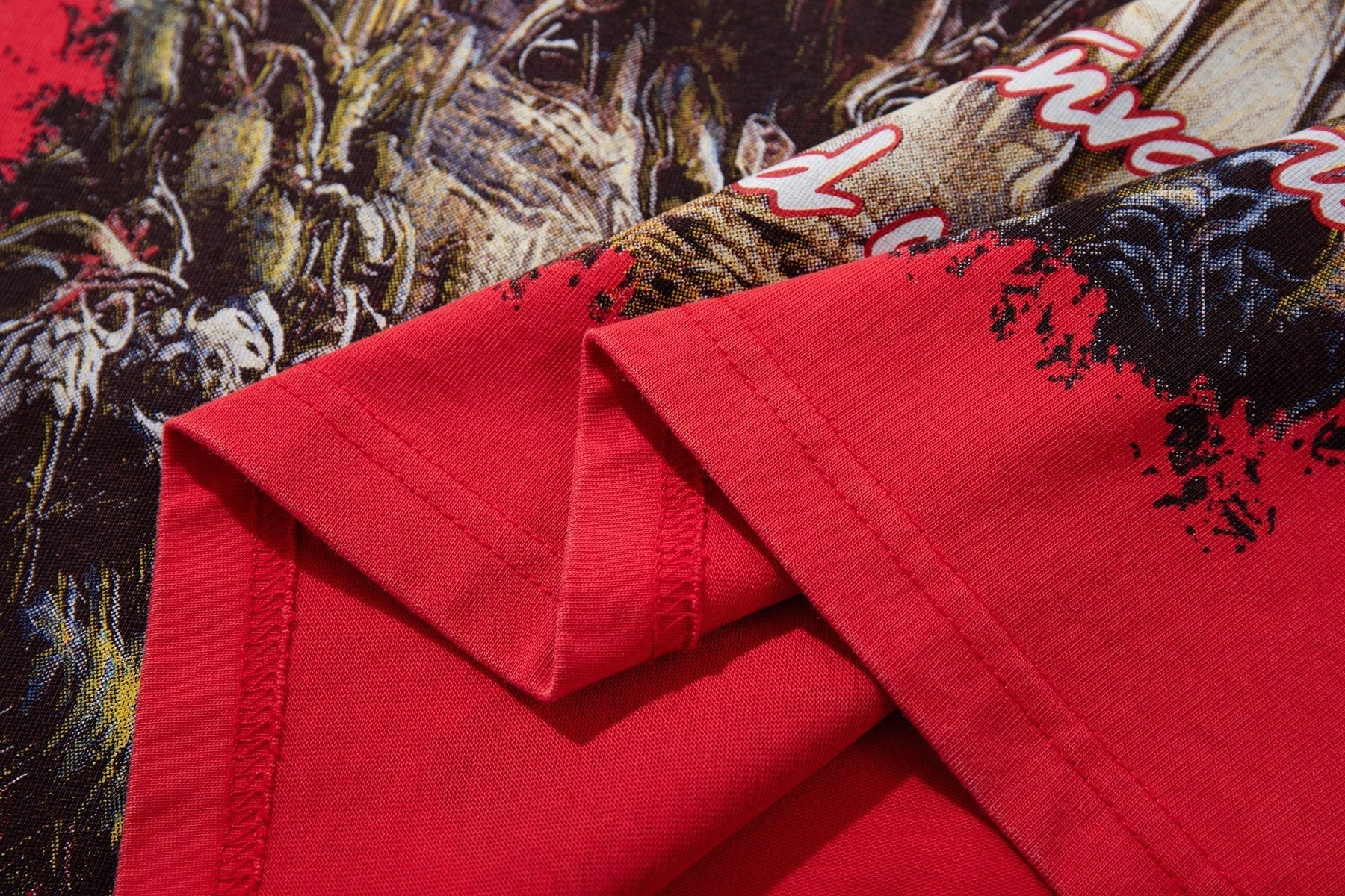 MAJESTIK Western Horse Graphic T-Shirt — detail