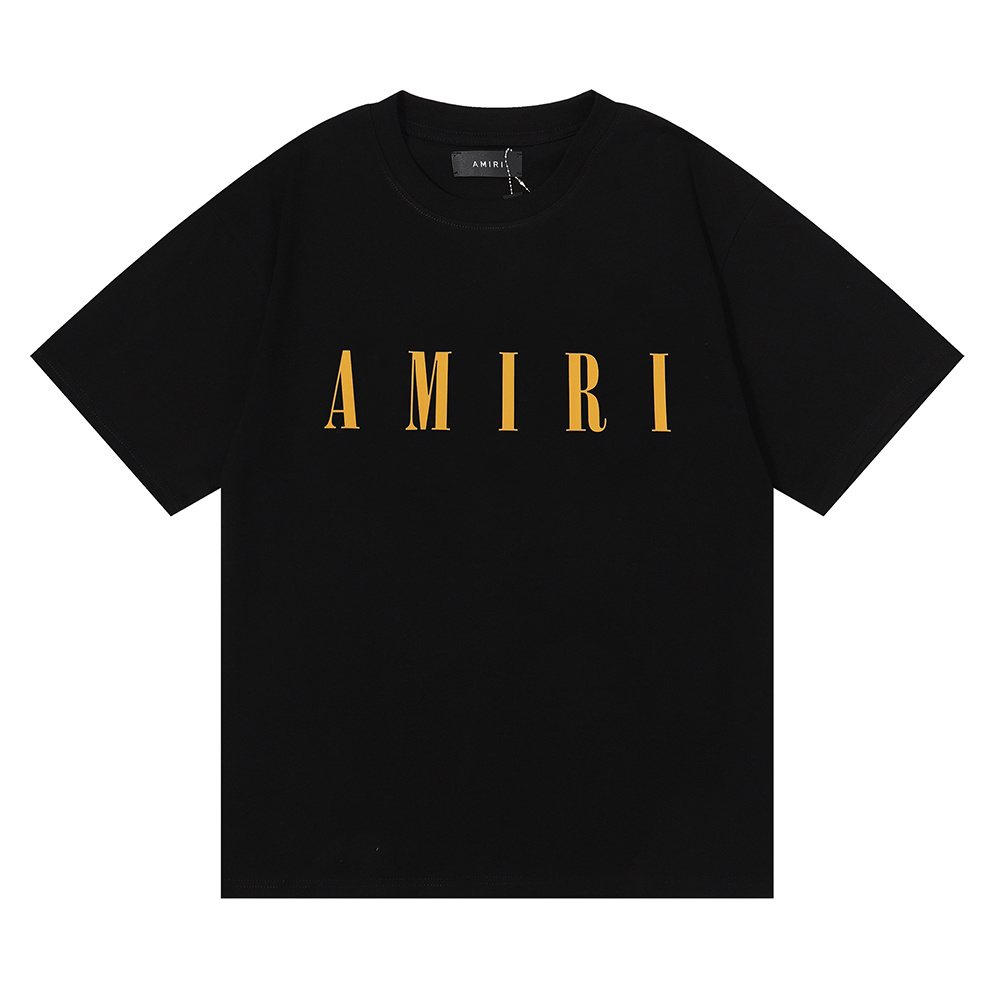 AMIRI Gold Wordmark T-Shirt — front