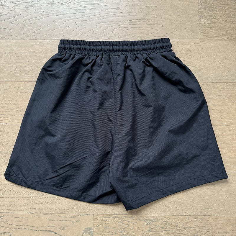 Hellstar Black Logo Graphic Shorts — back
