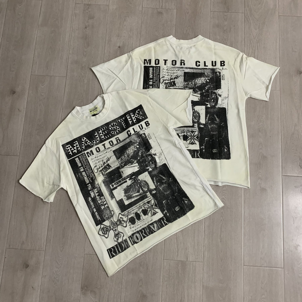 MAJESTIK Motor Club Graphic T-Shirt — context