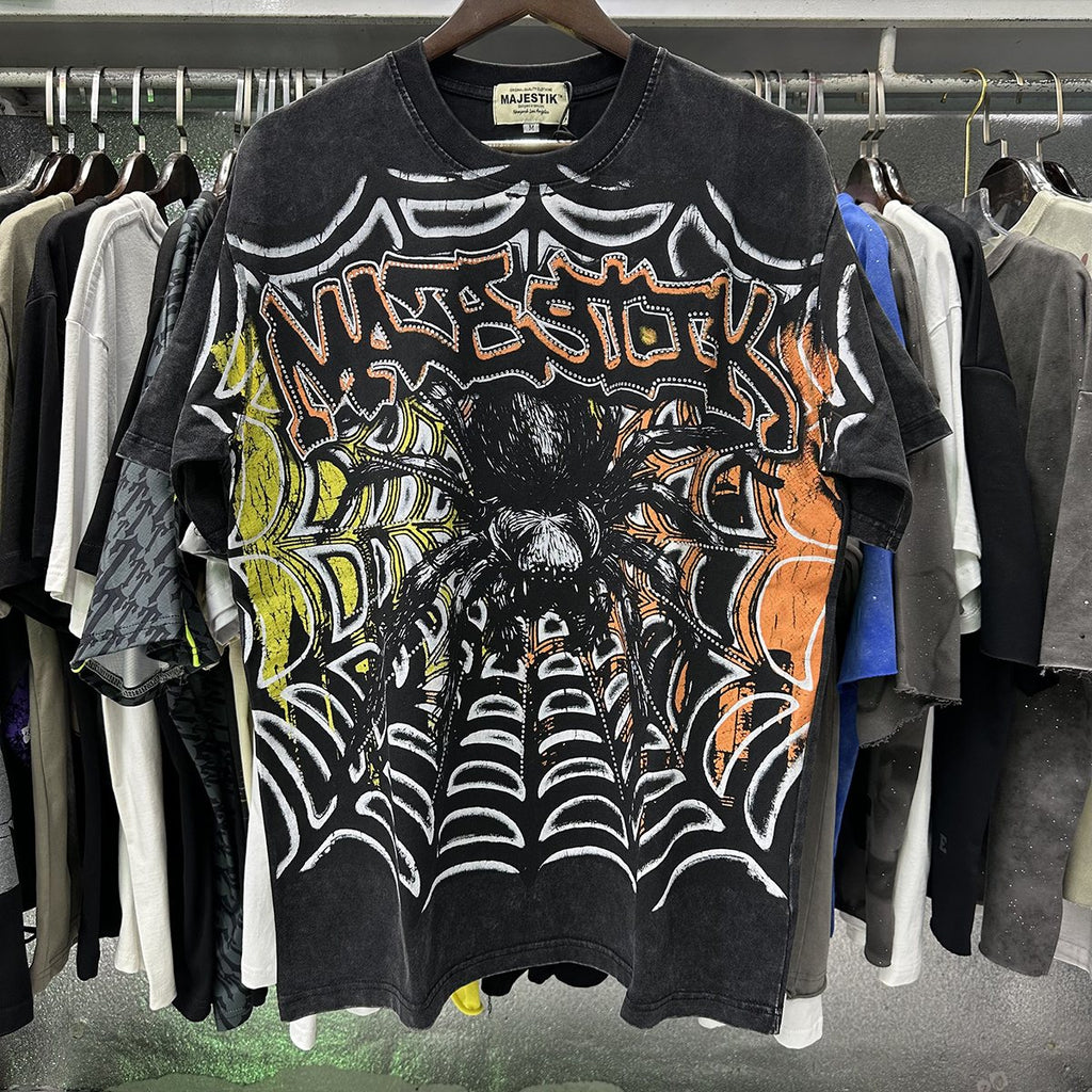 MAJESTIK Tarantula Graphic Short-Sleeve T-Shirt — context