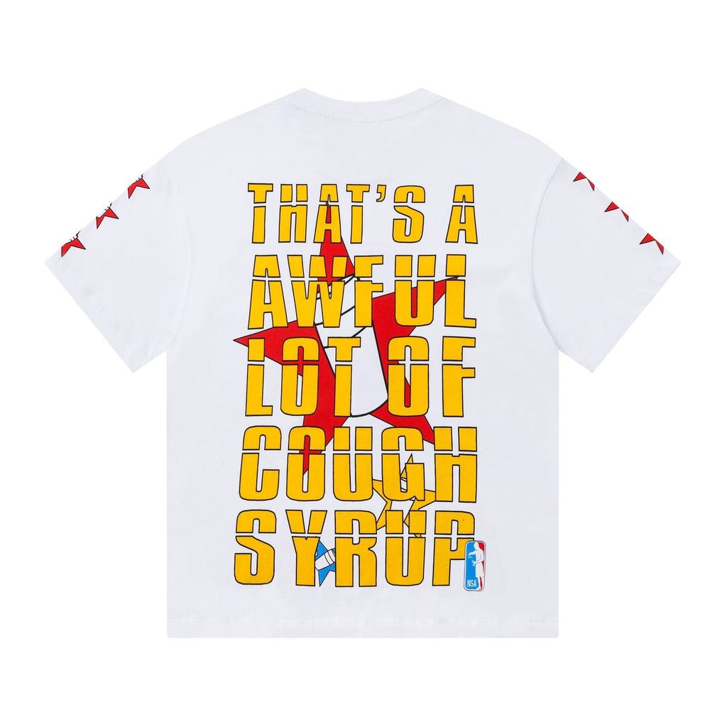 THAT'S A AWFUL LOT OF COUGH SYRUP Graphic Short-Sleeve T-Shirt — back