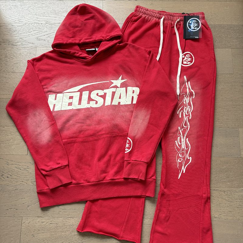 Hellstar Large Star Hoodie & Sweatpants Set — front