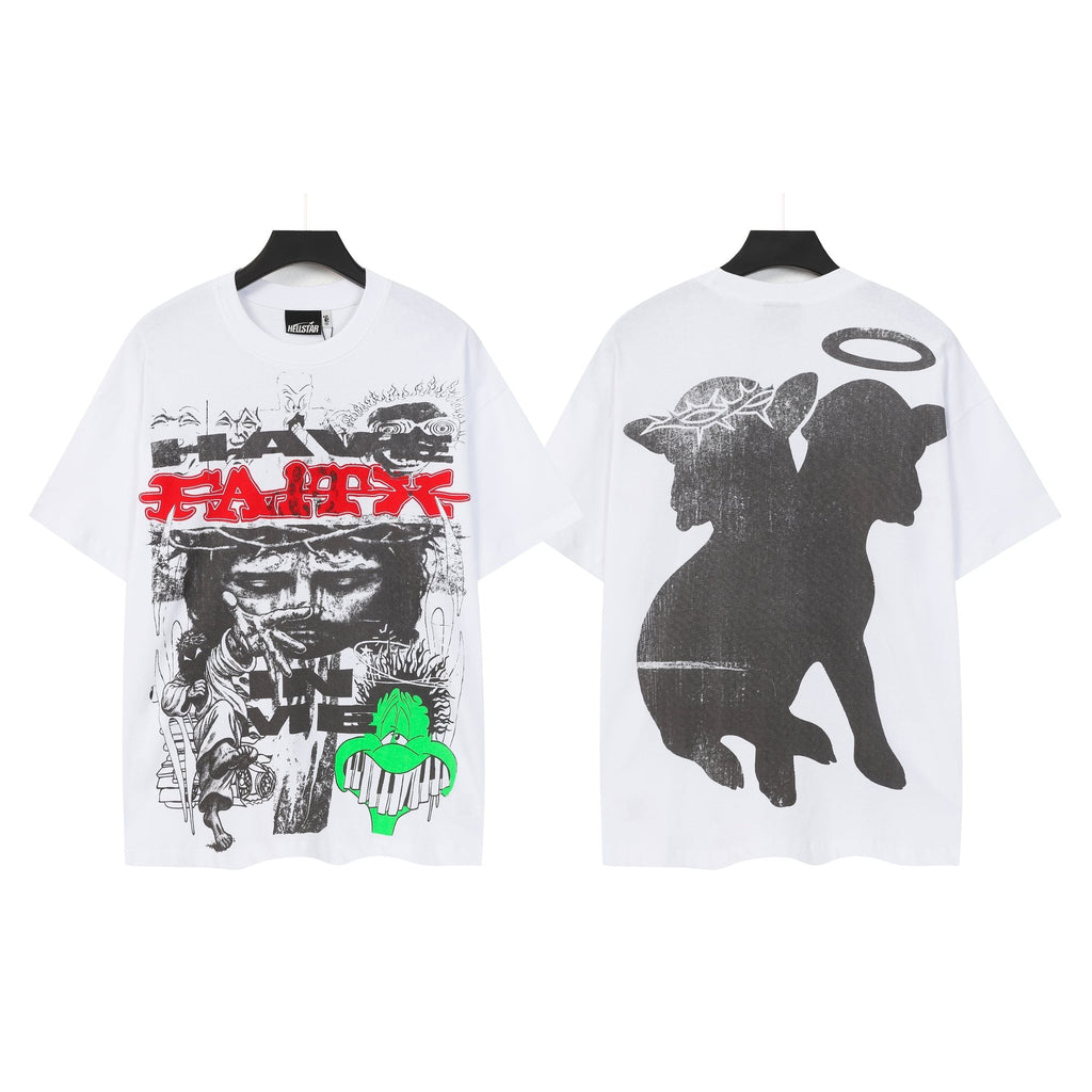 Hellstar Red & Green Graphic Short-Sleeve T-Shirt — hero